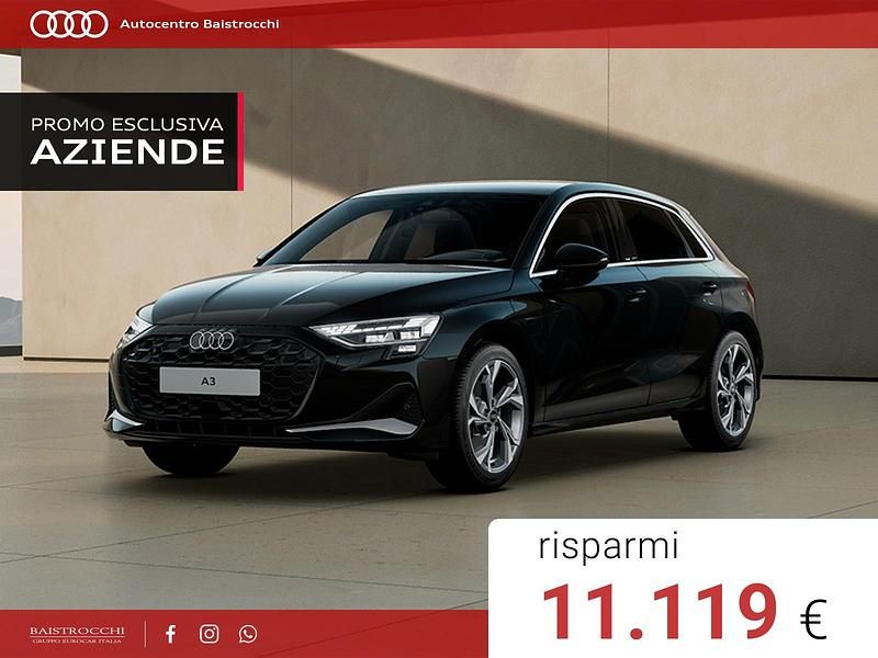 Nero brillante Nuova 2025 Audi A3 Sportback e-tron Advanced Plus Due volumi | 45.400 € (Cara) - Immagine 1/4
