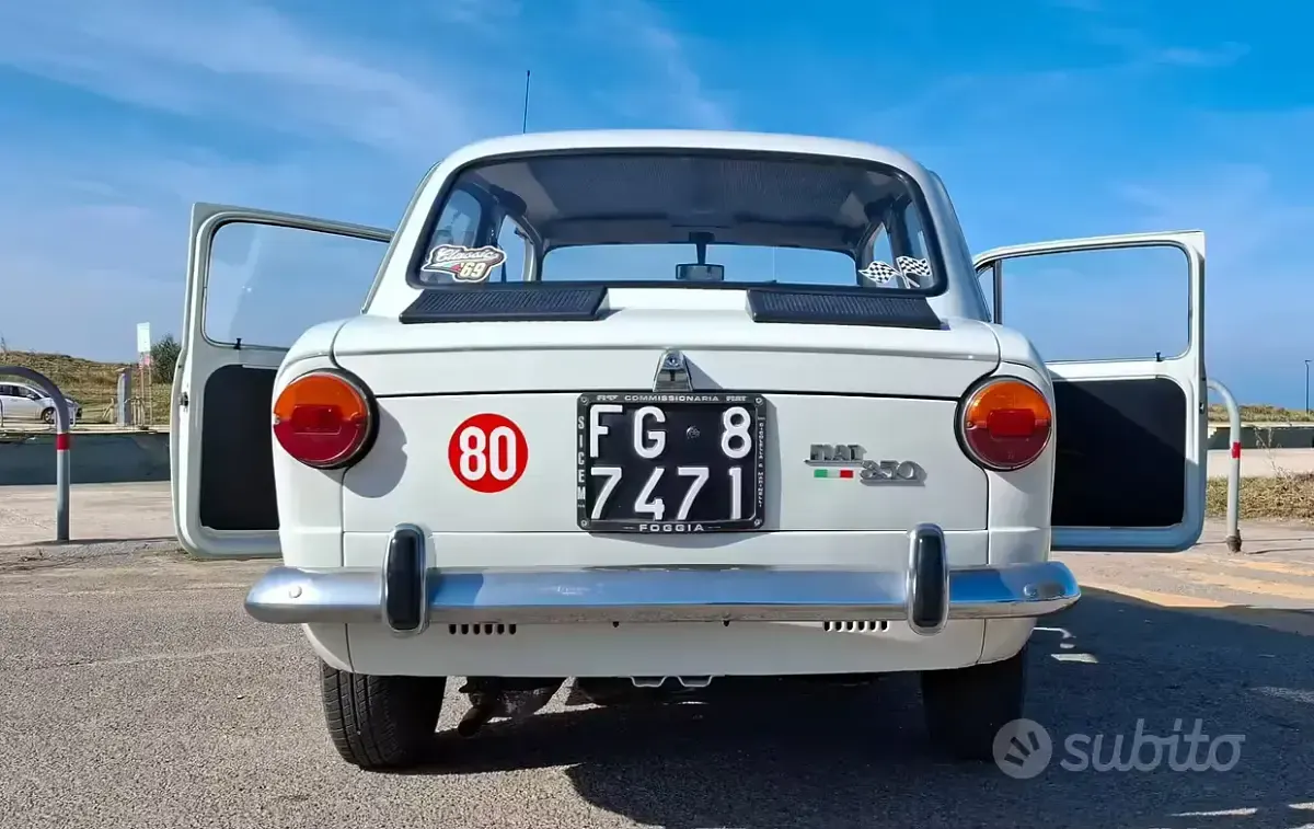 Occasion Fiat 850 1960 Blanc
