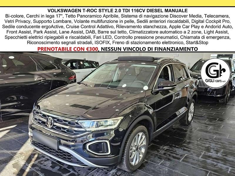 Deep black Usata 2023 VW T-Roc Style SUV | 24.900 € (Buon prezzo) - Immagine 1/4