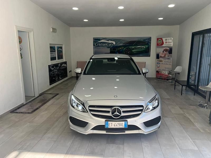 Usata Mercedes C220 Premium 170 CV (125 kW) 2014 Argento Berlina