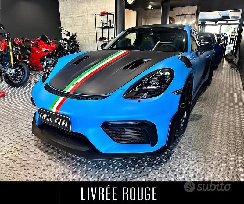 Usata Porsche 718 Cayman 420 CV (308 kW) 2020 Blu Coupé