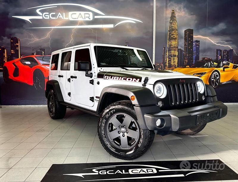 Usata Jeep Wrangler Unlimited Sahara 209 CV (153 kW) 2018 Bianco SUV