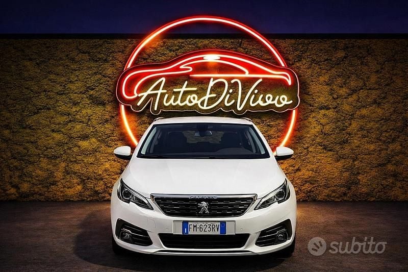 Usata Peugeot 308 GT-line 120 CV (88 kW) 2018 Bianco Station wagon