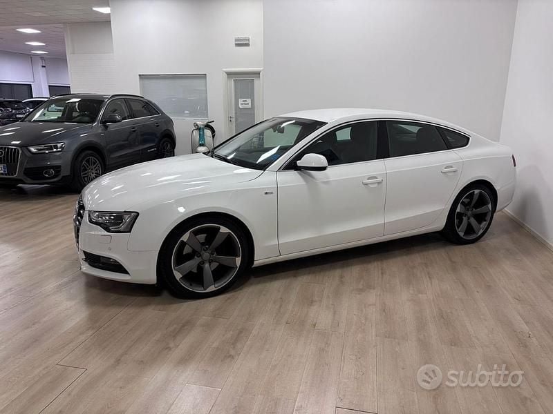 Usata Audi A5 S-Line 177 CV (130 kW) 2013 Bianco Berlina