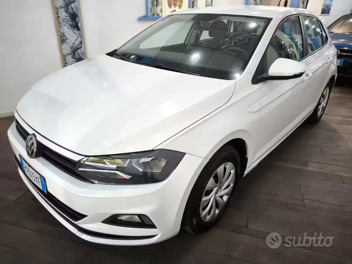 Usata VW Polo Trendline 65 CV (47 kW) 2017 Bianco Berlina