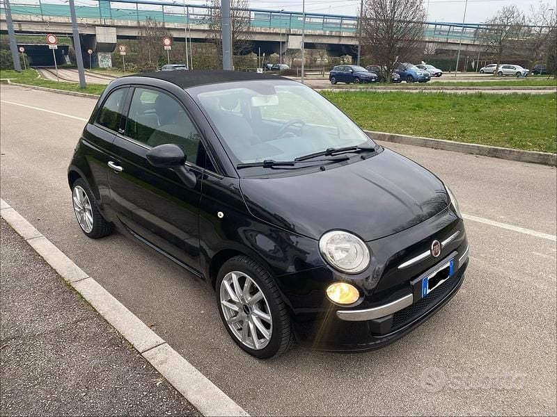 Usata Fiat 500 Pop Star 2012 Nero Cabrio