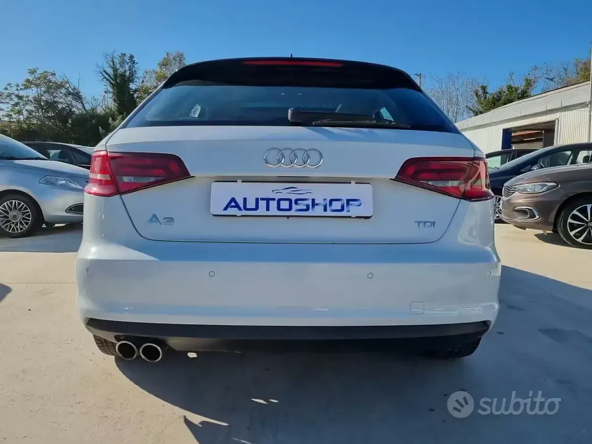 Usata Audi A3 Ambition 150 CV (110 kW) 2014 Bianco Berlina