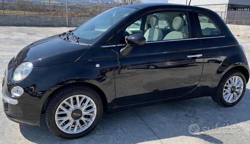Usata Fiat 500 Lounge 69 CV (50 kW) 2015 Nero Utilitaria