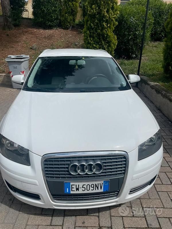 Usata Audi A3 105 CV (77 kW) 2007 Bianco Berlina