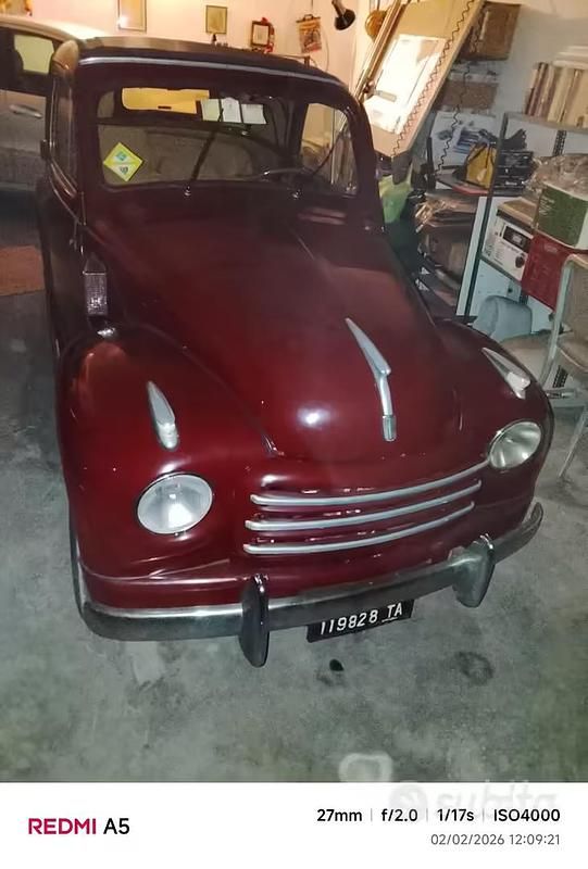 Usata Fiat Topolino 95 CV (69 kW) 1950 Marrone Utilitaria