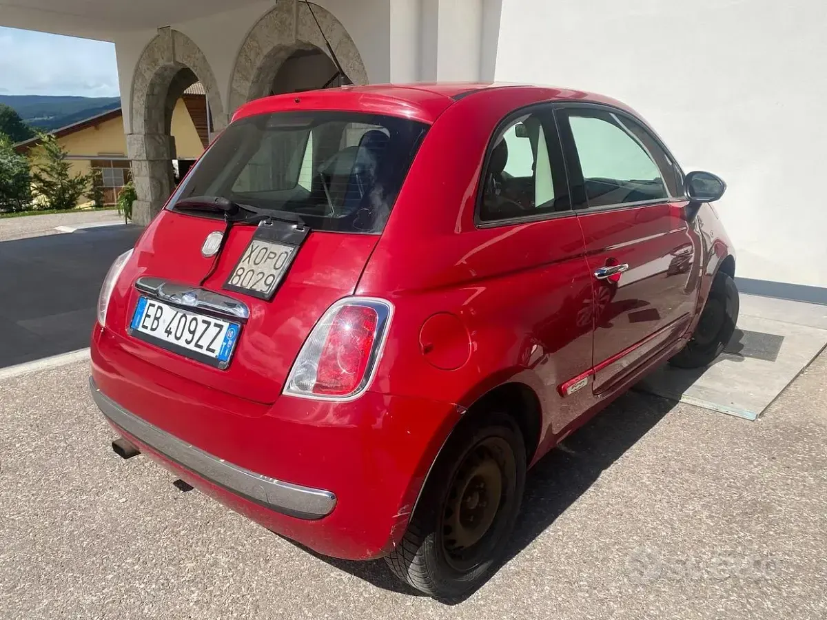 Usata Fiat 500C Lounge 75 CV (55 kW) 2010 Rosso Cabrio
