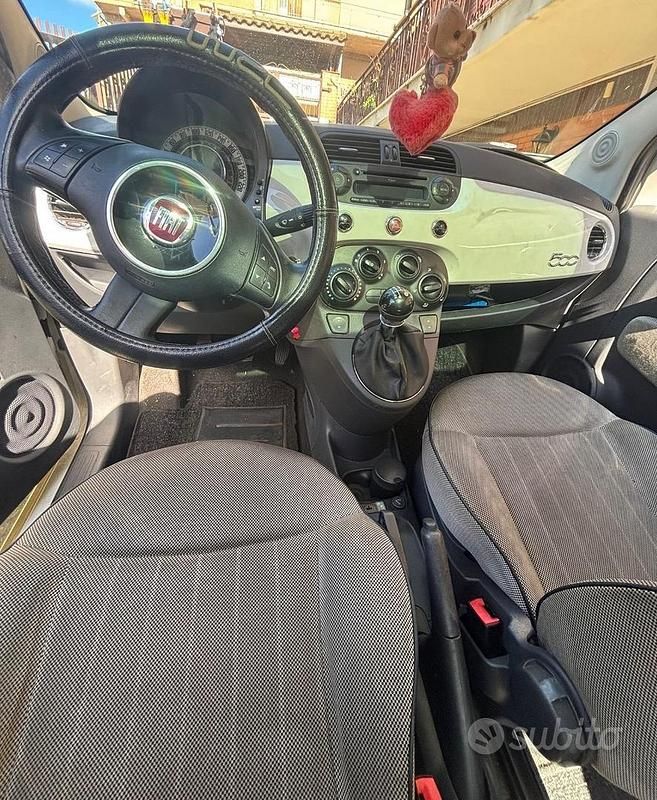 Usata Fiat 500 Lounge 69 CV (50 kW) 2009 Bianco Cabrio