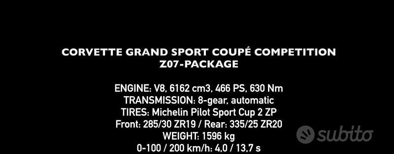Usata Corvette Grand Sport 2017 Coupé