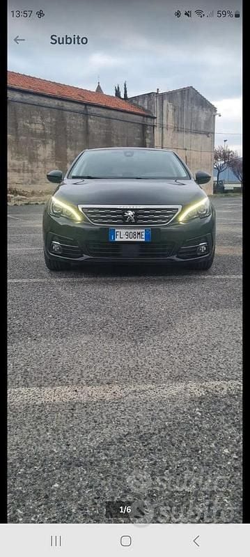 Usata Peugeot 308 120 CV (88 kW) 2018 Nero Berlina