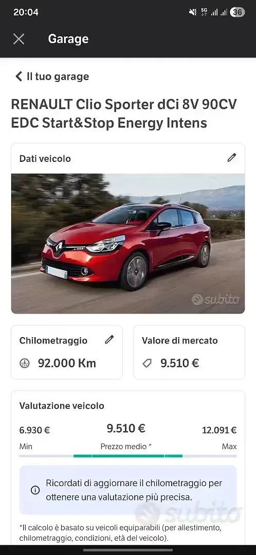 Usata Renault Clio 90 CV (66 kW) 2016 Bianco Station wagon