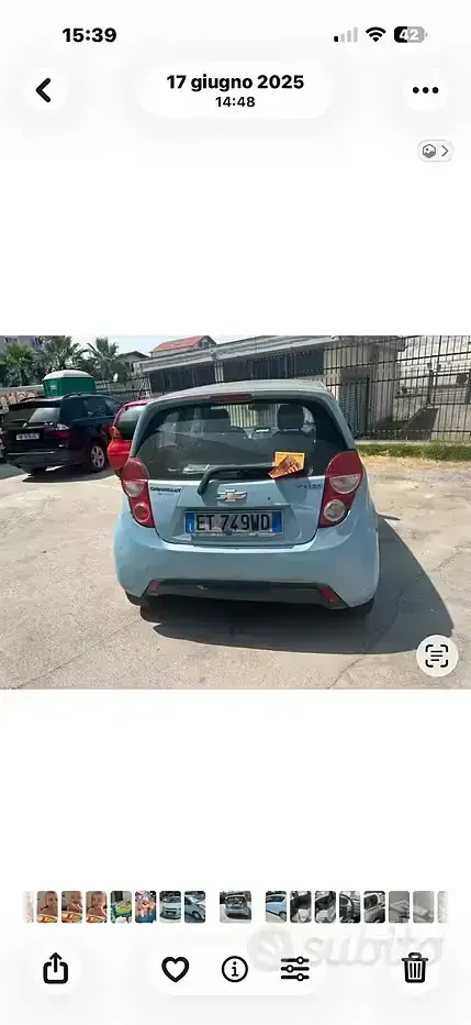 Usata Chevrolet Spark 68 CV (50 kW) 2014 Bluazzurro Utilitaria