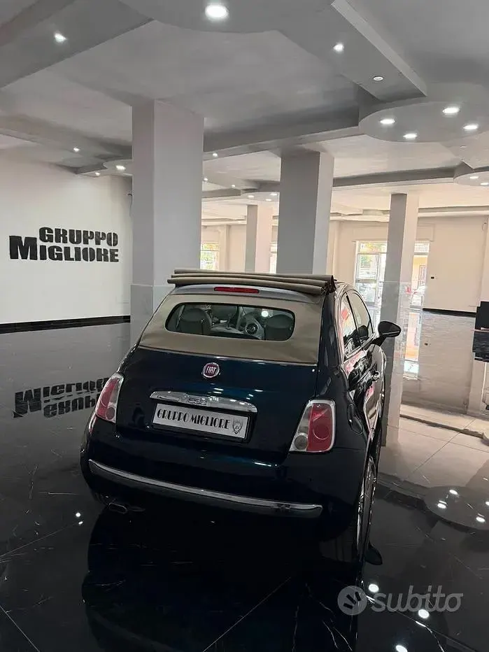 Usata Fiat 500 Lounge 69 CV (50 kW) 2015 Nero Cabrio