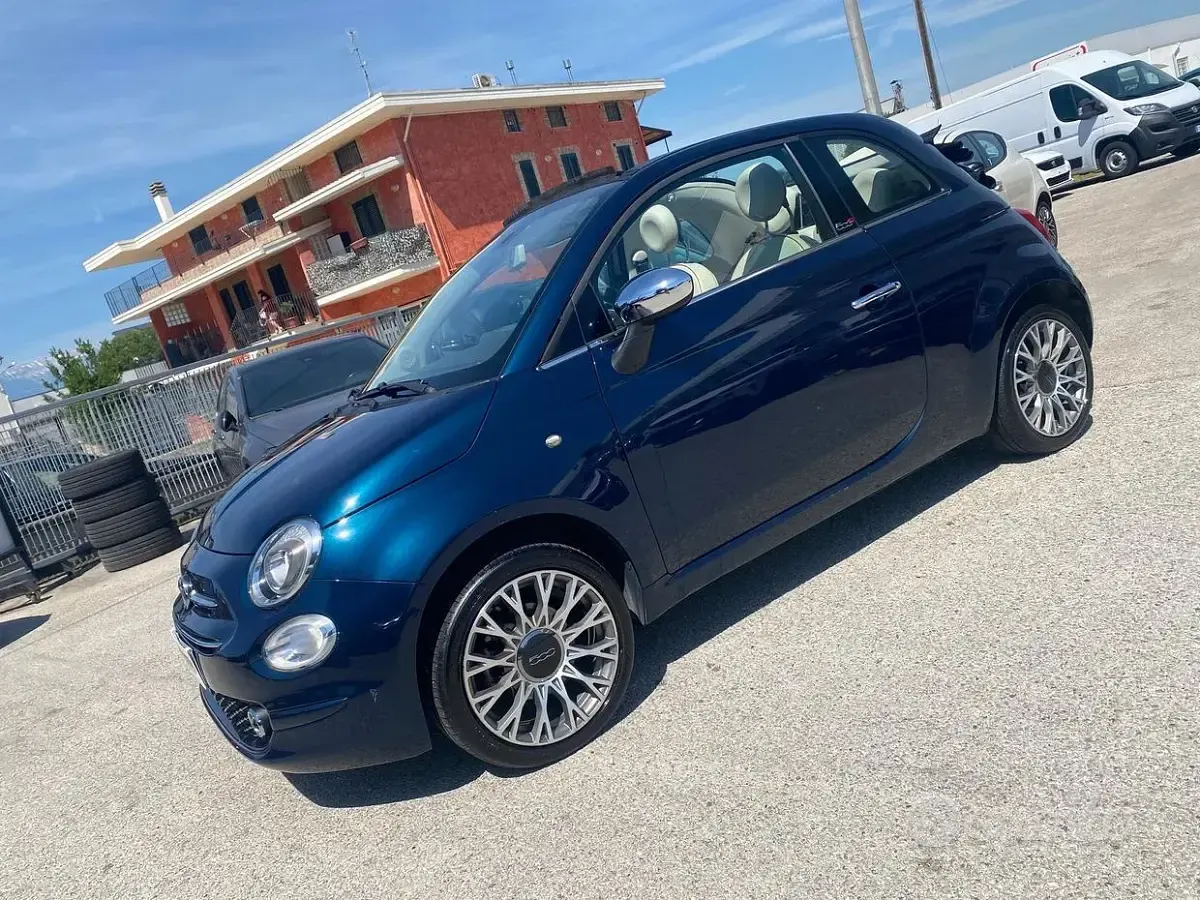Usata Fiat 500C Mirror 69 CV (50 kW) 2017 Bluazzurro Cabrio