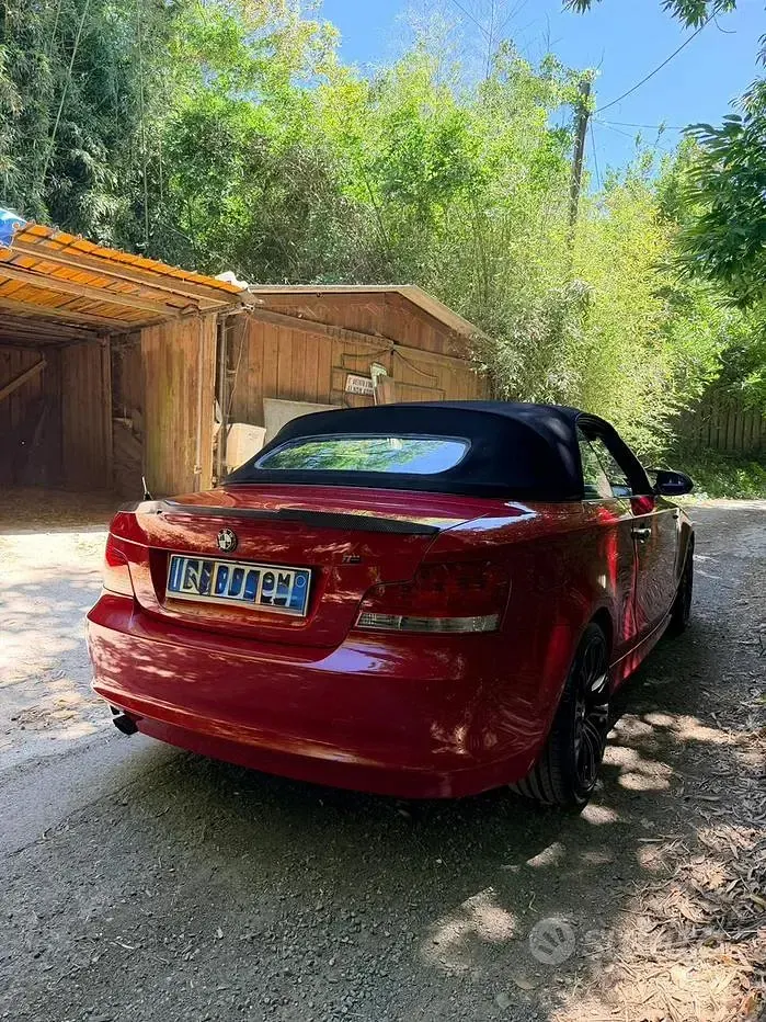 Usata BMW 118 Cabriolet Efficient Dynamics 143 CV (105 kW) 2009 Rosso Cabrio