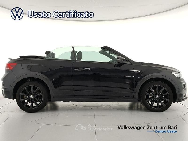 Usata VW T-Roc Cabriolet R-line 150 CV (110 kW) 2021 Nero Cabrio