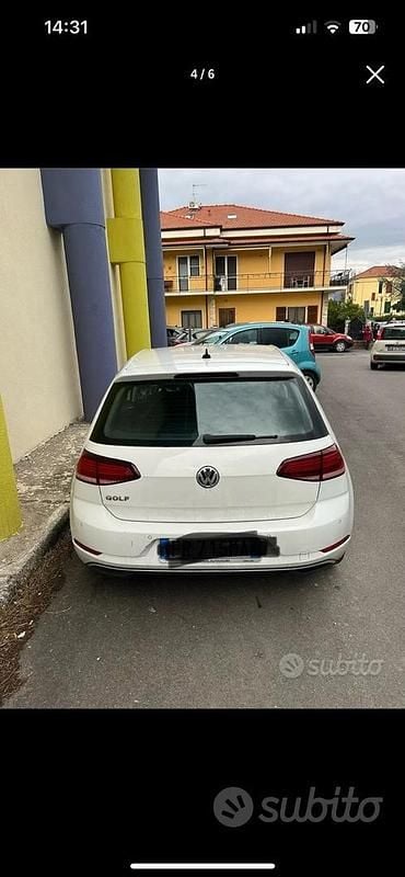 Usata VW Golf VII 115 CV (84 kW) 2018 Bianco Utilitaria