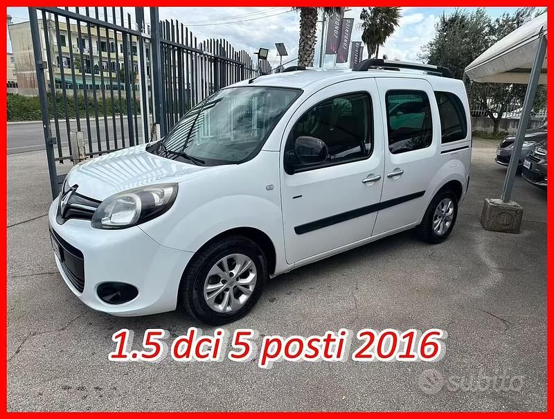Usata Renault Kangoo 90 CV (66 kW) 2016 Bianco Monovolume