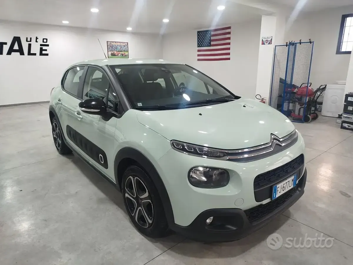Usata Citroën C3 Shine 75 CV (55 kW) 2017 Verde Berlina