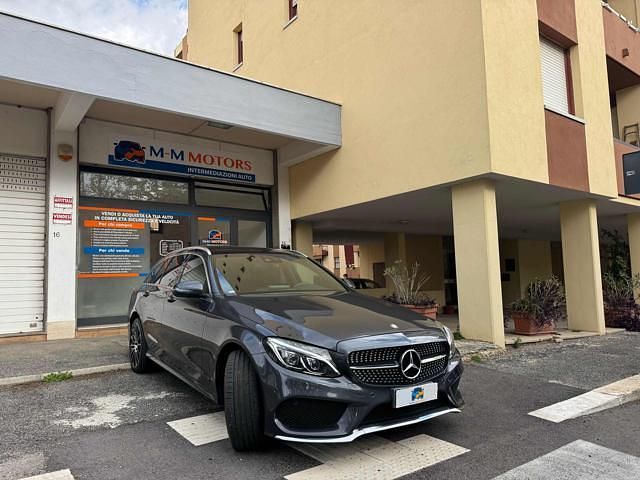 Usata Mercedes C220 Premium 170 CV (125 kW) 2015 Grigio scuro Station wagon