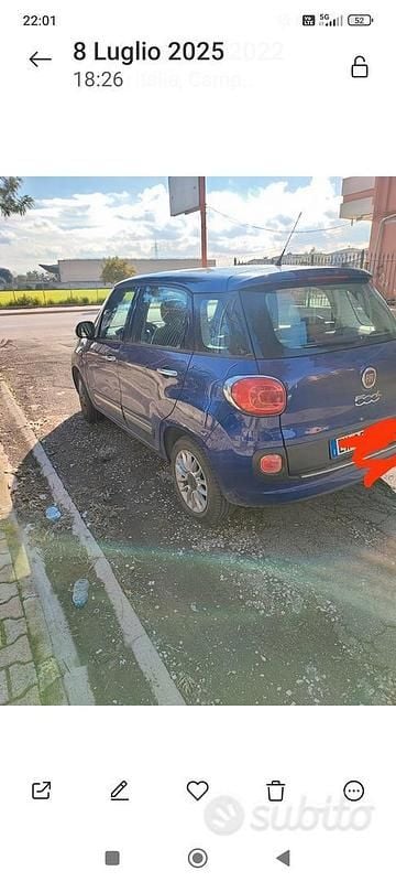 Blu/azzurro Usata 2014 Fiat 500L Lounge Monovolume | 5000 € (Super prezzo) - Immagine 1/4