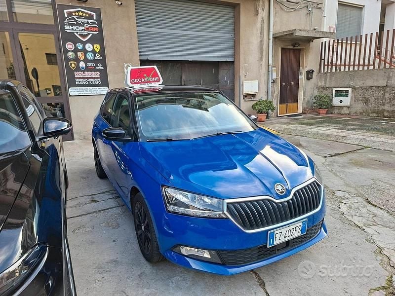 Blu Usata 2020 Skoda Fabia Design Edition Tre volumi | 12.999 € (Buon prezzo) - Immagine 1/4