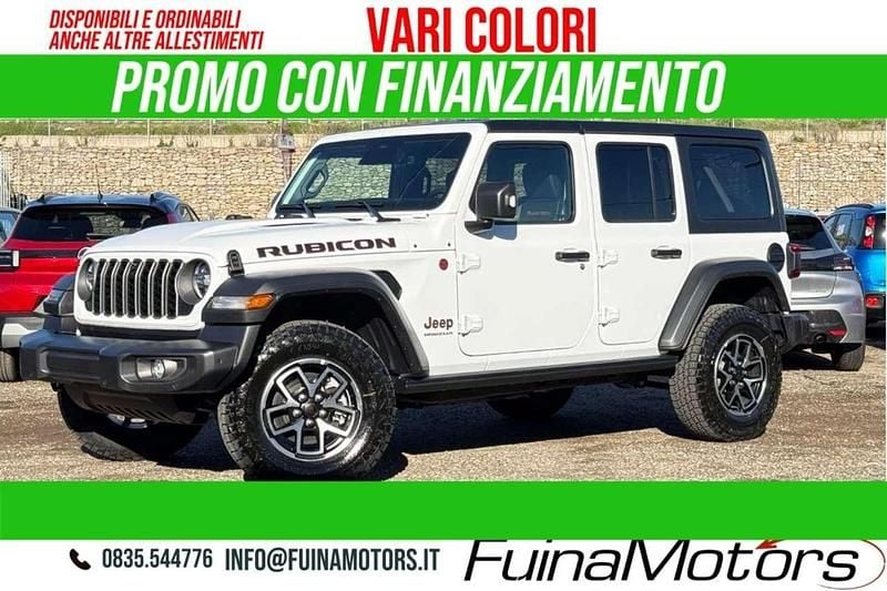 Nuova Jeep Wrangler Unlimited Rubicon 272 CV (200 kW) 2026 Bianco SUV