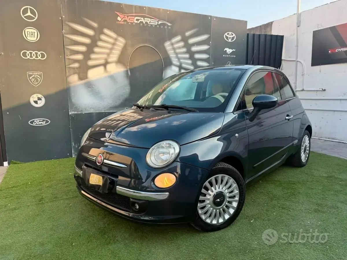 Usata Fiat 500 Pop 69 CV (50 kW) 2009 Blu Cabrio