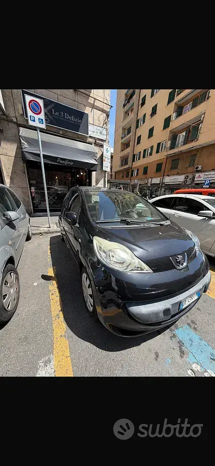 Usata Peugeot 107 68 CV (50 kW) 2007 Nero Utilitaria