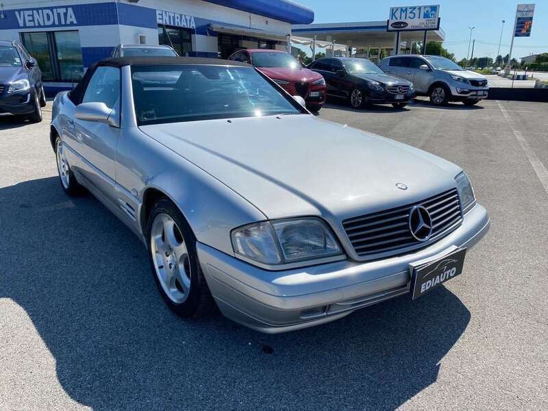 Grigio Usata 1999 Mercedes SL320 Avantgarde Cabrio | 16.900 € (Buon prezzo) - Immagine 1/4