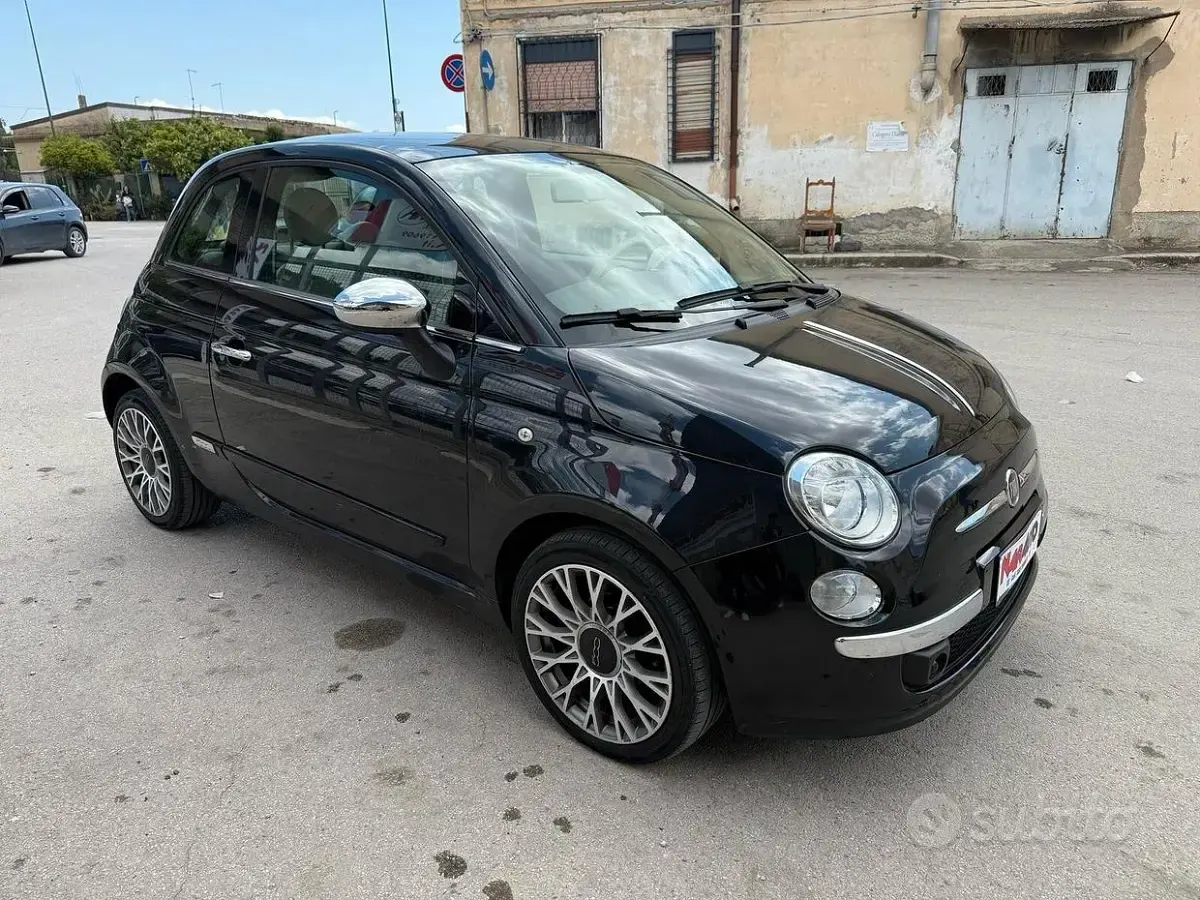 Usata Fiat 500 Lounge 69 CV (50 kW) 2013 Nero Berlina