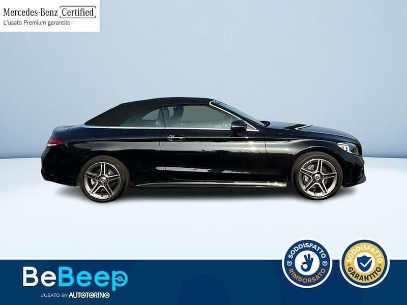 Usata Mercedes C220 Premium 194 CV (142 kW) 2021 Nero Cabrio