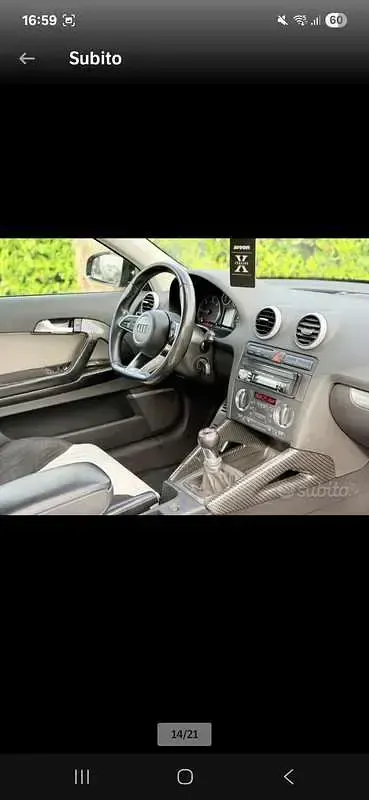 Usata Audi A3 150 CV (110 kW) 2010 Grigio Utilitaria