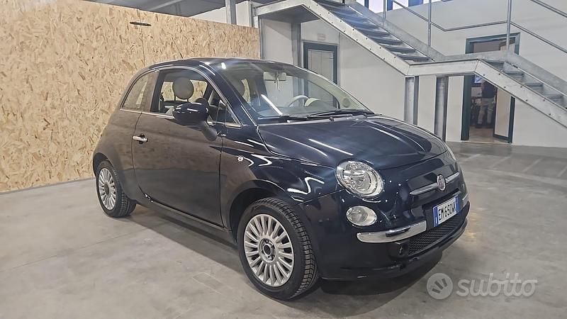 Usata Fiat 500 Lounge 69 CV (50 kW) 2012 Blu Berlina
