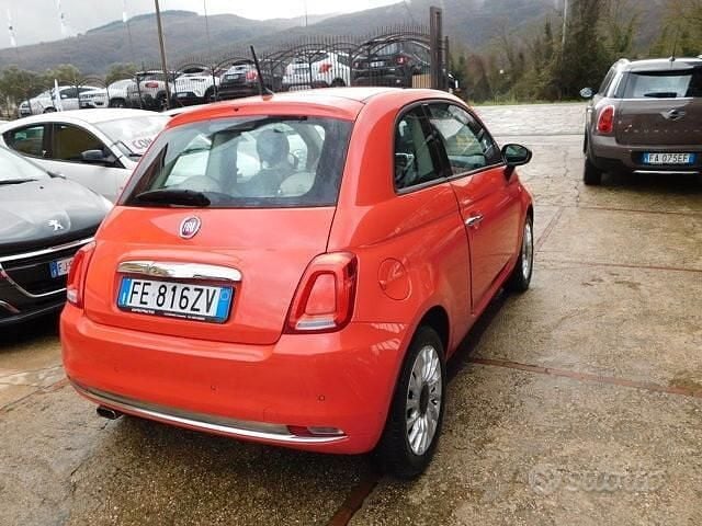 Usata Fiat 500 Lounge 69 CV (50 kW) 2016 Arancione Berlina