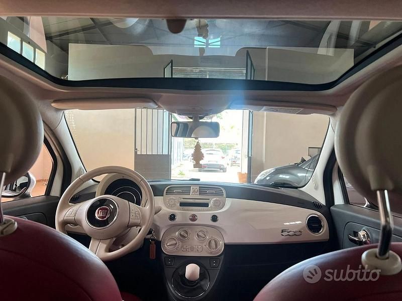 Usata Fiat 500 Lounge 95 CV (69 kW) 2015 Bianco Utilitaria