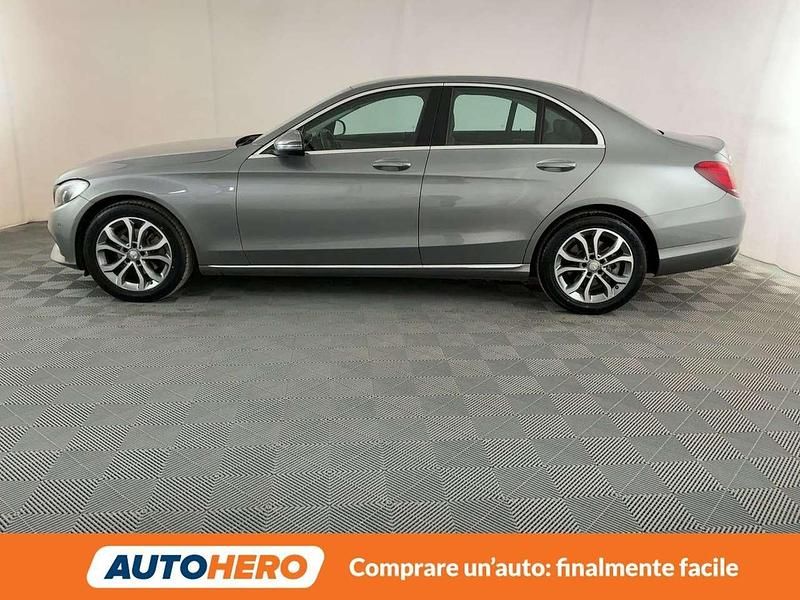 Usata Mercedes C200 136 CV (100 kW) 2015 Argento Berlina