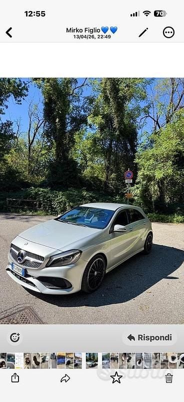 Usata Mercedes A220 177 CV (130 kW) 2017 Grigio Berlina