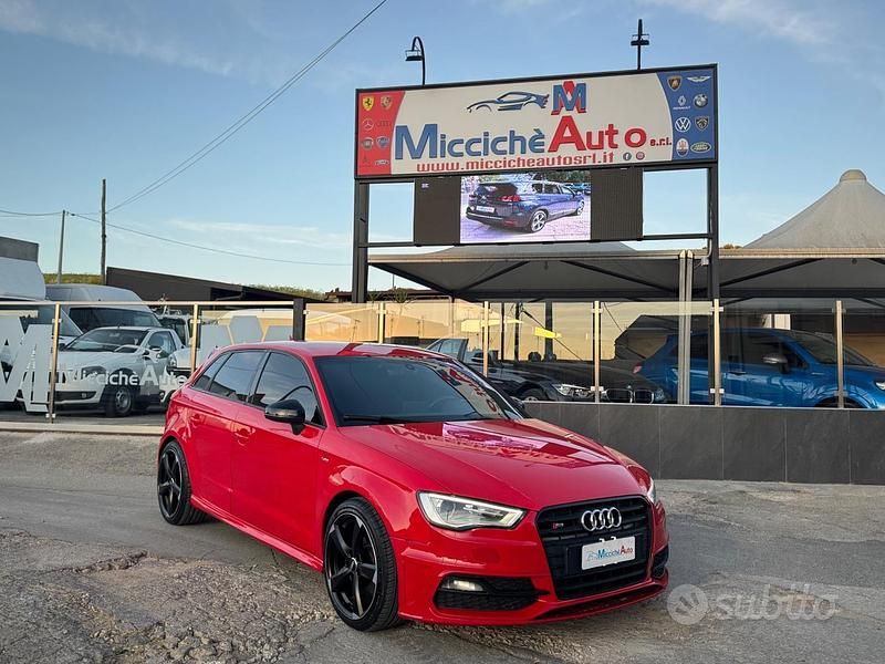 Usata Audi A3 S-Line 184 CV (135 kW) 2016 Rosso Berlina