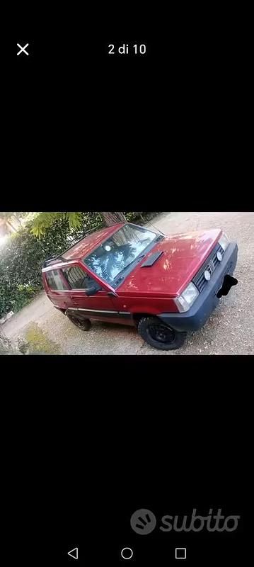 Usata Fiat Panda 4x4 Club 50 CV (36 kW) 1996 Rosso Utilitaria
