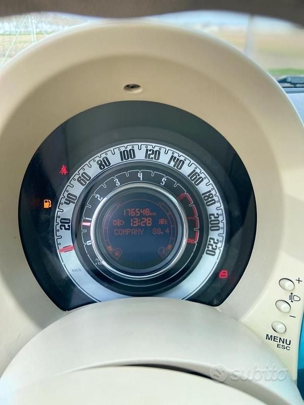 Usata Fiat 500 69 CV (50 kW) 2012 Blu Utilitaria