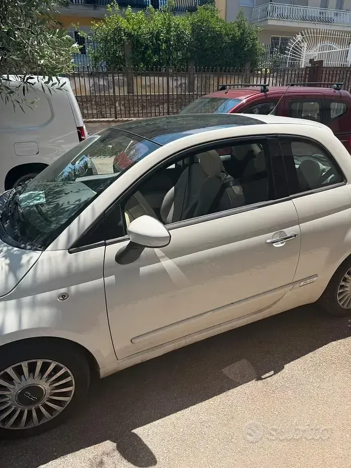 Usata Fiat 500 69 CV (50 kW) 2009 Bianco Cabrio