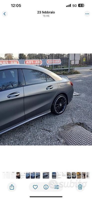 Usata Mercedes CLA180 AMG 122 CV (89 kW) 2019 Grigio Berlina