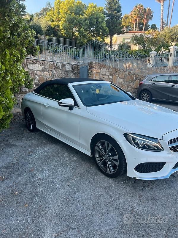 Usata Mercedes C180 Executive 156 CV (114 kW) 2016 Bianco Cabrio