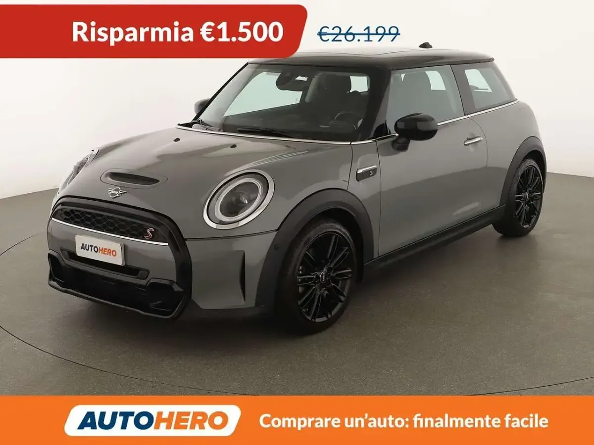 Usata Mini Cooper S Essential 178 CV (130 kW) 2022 Grigio Utilitaria