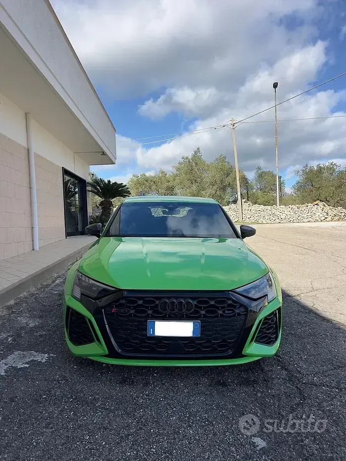 Usata Audi A3 400 CV (294 kW) 2022 Verde Berlina